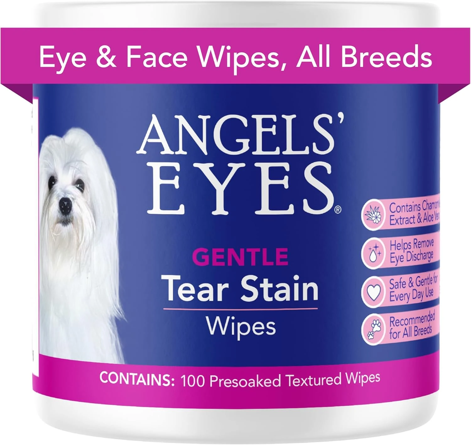 Gentle Tear Stain Wipes (100 Ct)