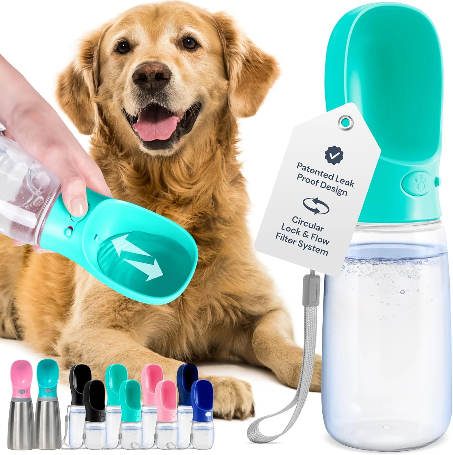 Portable Dog Water Bottle (19 oz)