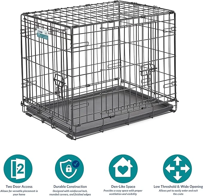 Two-Door iCrate Folding Crate (24")